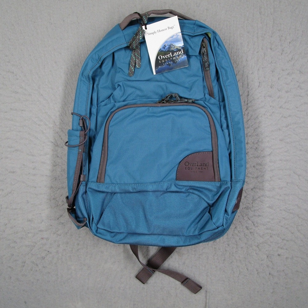 Overland Equipment Acadia Backpack Peacock Blue Sprout Green Laptop Bag 517 NEW